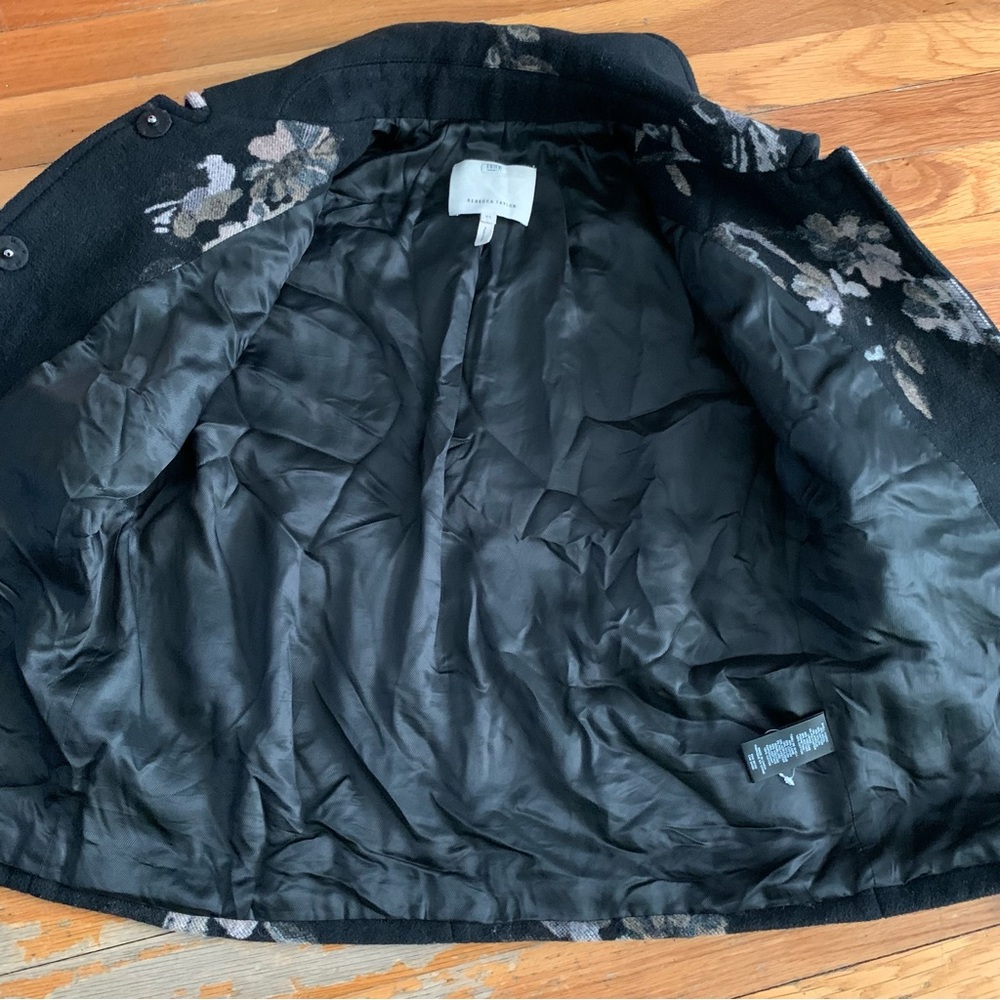 Rebecca Taylor floral jacquard car coat - Picture 3 of 11